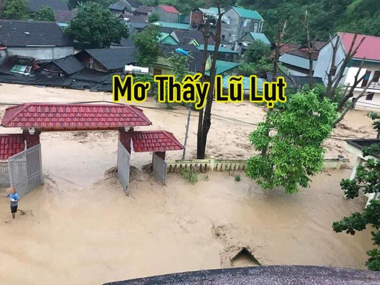 Mưa lớn gây ngập lụt trong giấc mơ